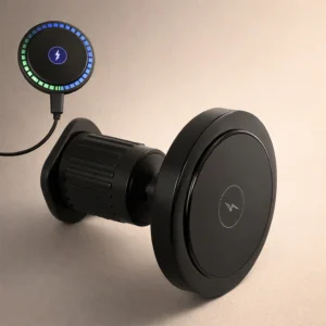 Magnetic Mount Wireless Charger With Music Reactive Lights