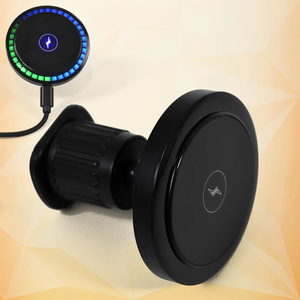Magnetic Mount Wireless Charger With Music Reactive Lights - Image 6
