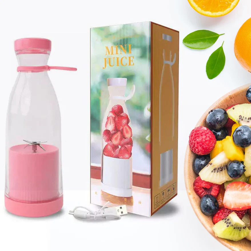 Portable Bottle Blender For Smoothie 420 ML Multicolor