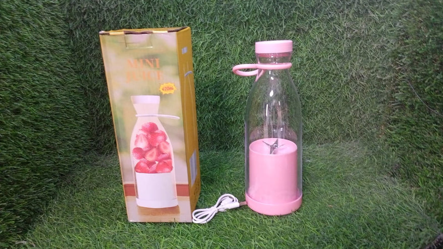 Portable Bottle Blender For Smoothie 420 ML Multicolor - Image 9